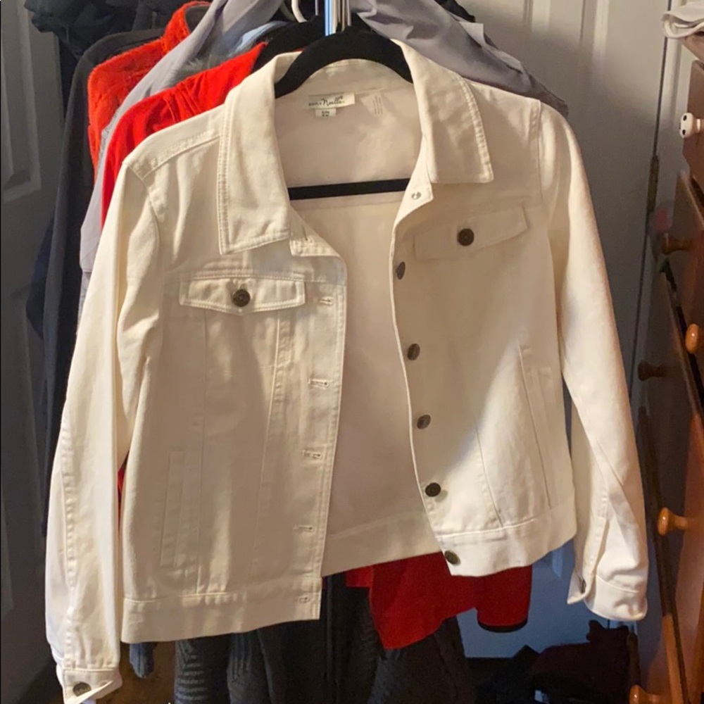 Perfect Condition White denim jacket